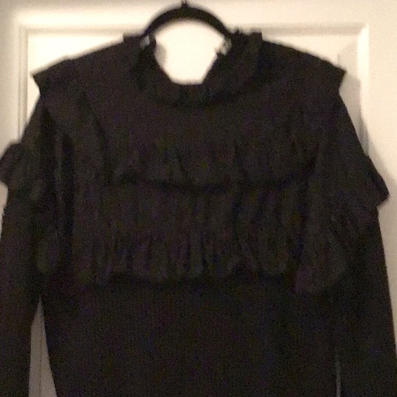 Zara Knit Sweater with Lace - Picture 2 of 3